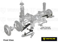 CONTROL ARM LOWER FRONT & REAR ARM COMPLETE NEW ARMS W/50MM ADJUSTMENT MOTORSPOR