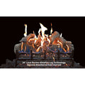24IN LAVA FRT VIEW PROPANE ELECTRONIC IGNITION BURNER W/GLOWFIRE LOGS;MUST ADD L