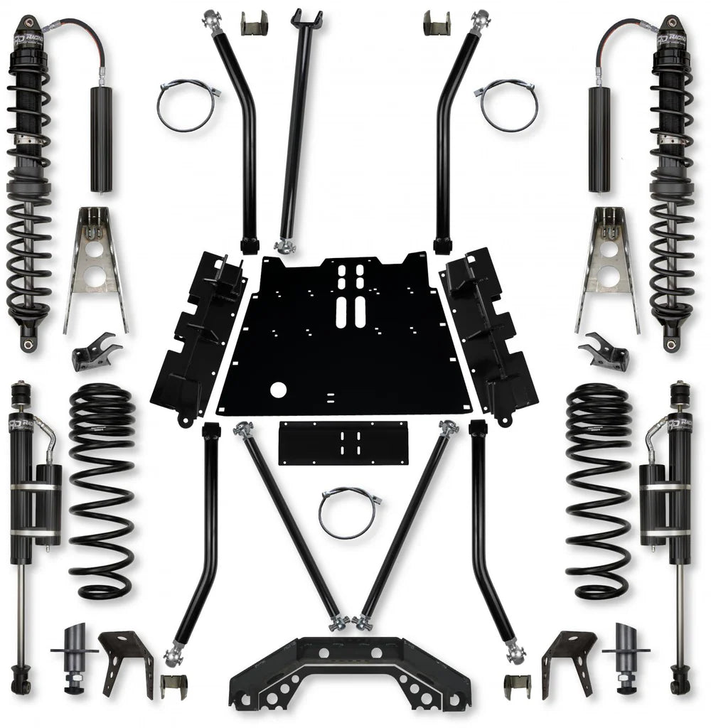 9706 WRANGLER TJ FRT/RR 4.5IN X FACTOR X2 FLAT BELLY COIL OVER LONG ARM