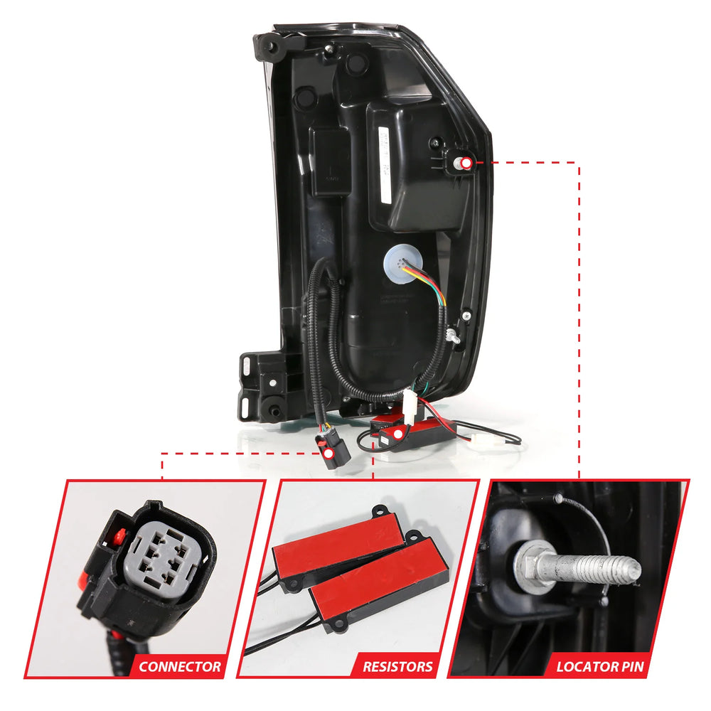 ANZO black tail light