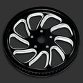 Performance Machine Belt Pulley 66T x 1in Torque - Contrast Cut Platinum