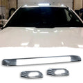 GMC Chevy 15-19 (3rd GEN Body Style) Heavy-Duty (3-Piece Set) Smoked Cab Roof Light Lens with 2-Way Forward Rear Facing White ULTRA High-Power LEDs - (Plug-N-Play Installation Replaces OEM Installed Cab Roof Lights)