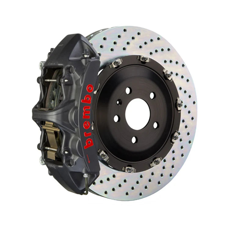 Brembo 09-15 CTS-V Front GTS BBK 6 Piston Cast 405x34 2pc Rotor Drilled-Black HA