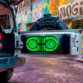1823 WRANGLER JL/GLADIATOR JT OVERHEAD PACKAGE BLACK SOUND BAR W/WHITE SPEAKERS