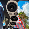 1823 WRANGLER JL/GLADIATOR JT OVERHEAD PACKAGE BLACK SOUND BAR W/WHITE SPEAKERS