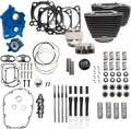 S&S Cycle 2017+ M8 129in Power Pack w/ Black Pushrod Tubes & Cam Chain Tensioners - Blk w/ Highlight
