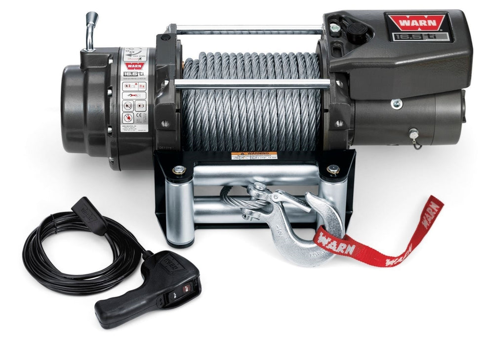 Winches: 16.5TI Winch: universal; rated at 16500 pounds