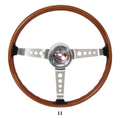 LTS 1965-73 SHELBY WALNUT WOOD-14 INCH D