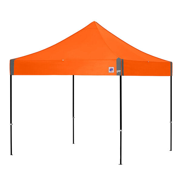 ECLIPSE 10FT(3M) STL SHELTER BLACK FRAME & STEEL ORANGE TOP