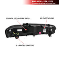 LED TAIL LIGHT - BLACK WITH RED LIGHT BAR