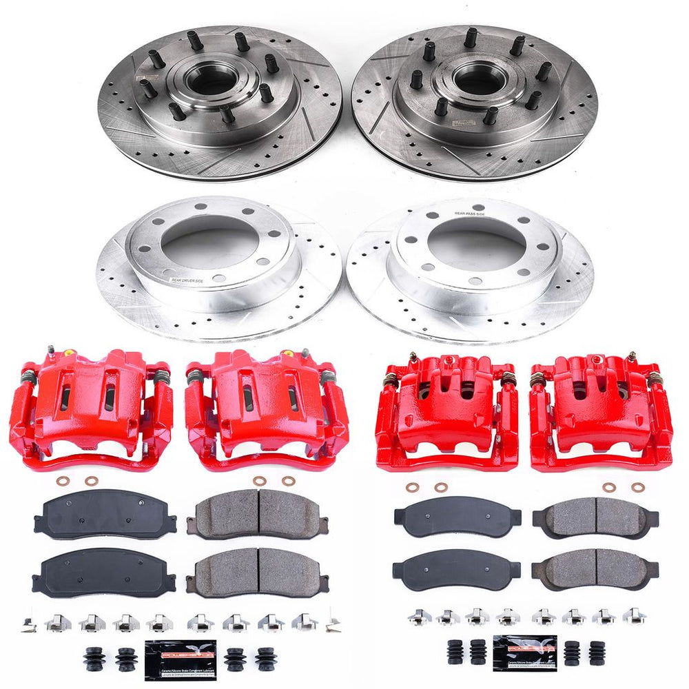 Power Stop 2012 Ford F-250 Super Duty Z23 Evolution Kit w/ Calipers - Front and Rear