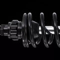 Ohlins auto part close-up
