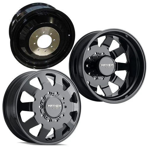 MAYHEM CHALLENGER 8181 FORGED FULL BLACK 22X8.25 10-225 169MM 170.1MM