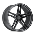 ~(29 lbs. 21X21X11)~ TSW MECHANICA 19x9.5 5/114.3 ET39 CB76.1 MATTE GUNMETAL W/MATTE BLACK FACE
