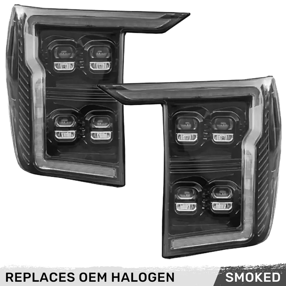 Recon Truck Accessories black headlights