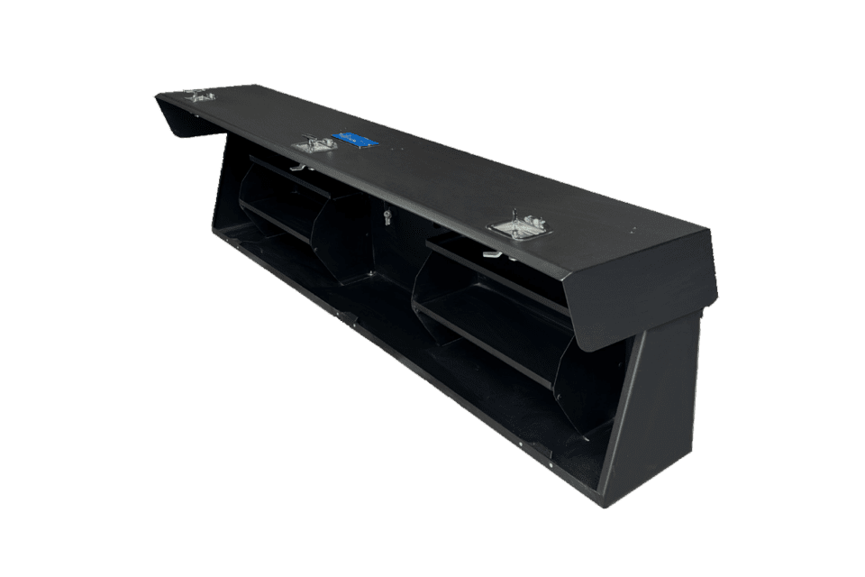 HIGH SIDE BOX 16X12X48 SMOOTH DOOR SATIN BLACK