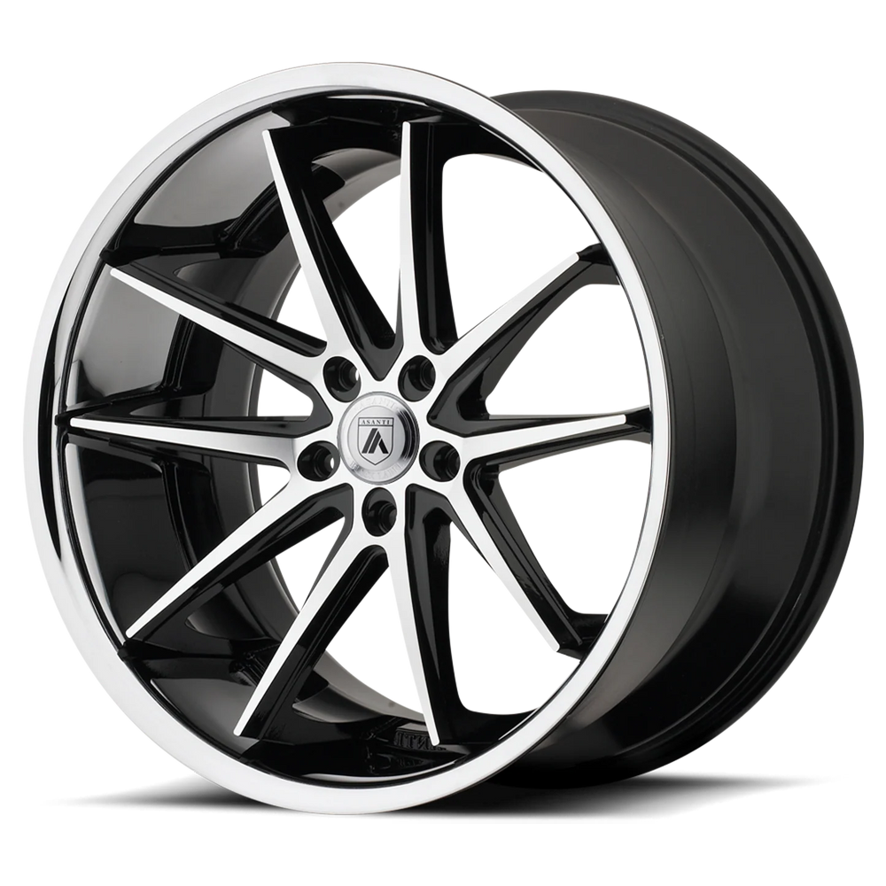 ABL5 22X9 5X112 MACH W/ SS LIP 20MM