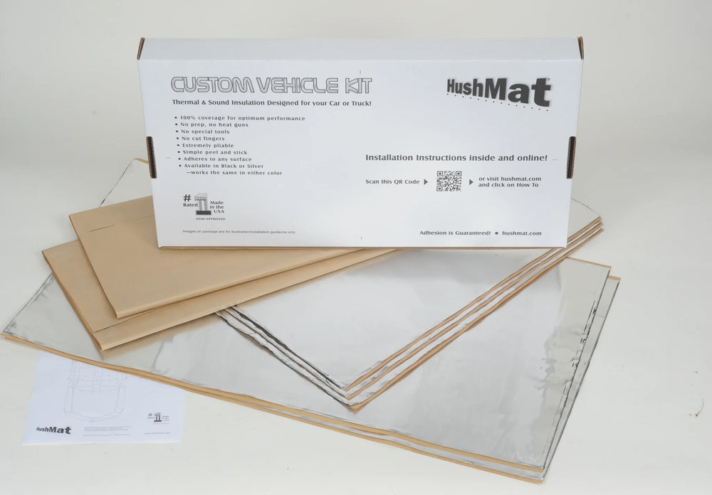 COMPLETE VEHICLE CUSTOM INSULATION KIT POLYMER BLACK BACKING SILVER