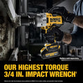 20V MAX XR BRUSHLESS CORDLESS 3/4IN HIGH TORQUE IMPACT WRENCH TOOL ONLY