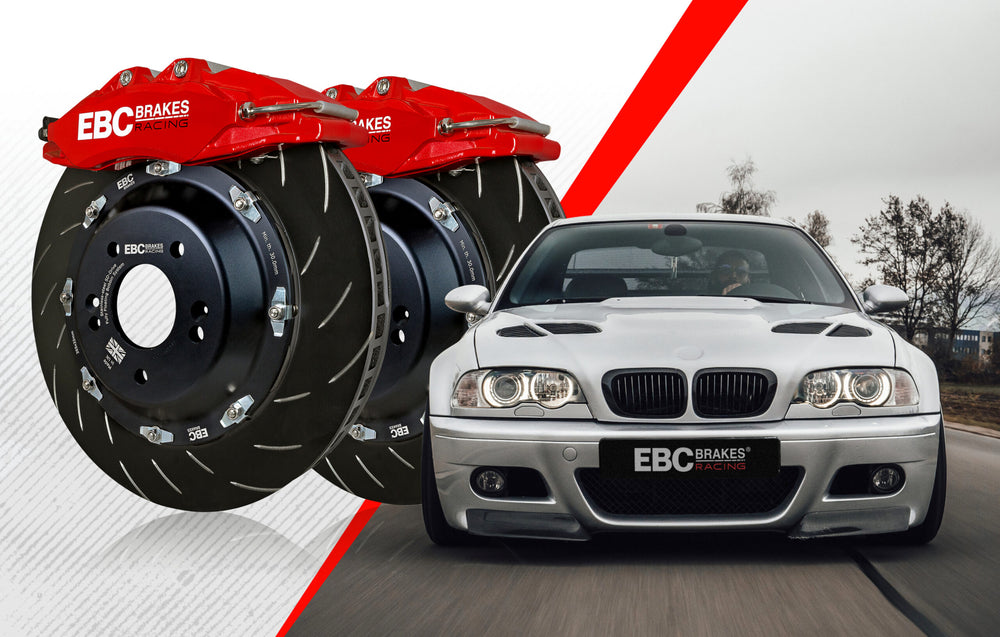 EBC Racing 00-06 BMW M3 (E46) Red Apollo-6 Calipers 355mm Rotors Front Big Brake Kit