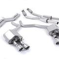 Audi RS6 C8 Brushed Free Flow Pipes