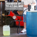 LITHIUM BATTERY POWERED BRAKE CLEANER DRUM PUMP WITH METER ETHANOL/METHANOL