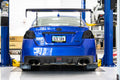 15C SUBARU WRX STI EVOLUTION TAIL LIGHTS SMOKED LENS BLACK BASE WHITE BAR
