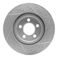 DFC 99-04 Ford Expedition Front Left Drilled & Slotted Geoperformance Rotor