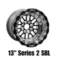Belak 13x11 / 5in BS / 4x100 BP / High Pad / Series Twisted Wheel - Double Beadlock