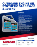 SYNTHETIC SAE 10W30 OUTBOARD ENGINE OIL FCW 5 QUART CASE OF 3