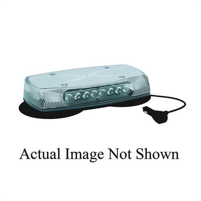 LED MINIBAR: REFLEX 15IN 1224VDC 18 FLASH PATTERNS MAGNET MOUNT CLEAR DOME