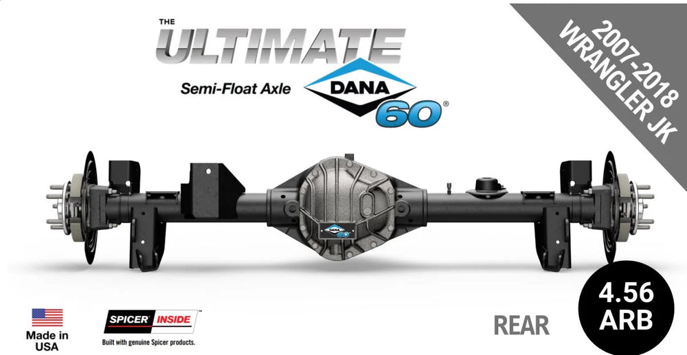 0718 WRANGLER ULTIMATE DANA 60 SEMIFLOAT REAR JK 4.56 ARB 69 INCH WIDTH