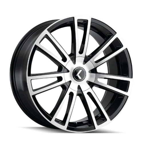 KRAZE SPECTRA 183 GLOSS BLACK MACHINED 18X8 5-110 5-127 40MM 72.62MM