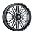ITP Momentum 24x6.5 / 4x137 BP / 10mm Offset Black w/ Milled Accents Wheel