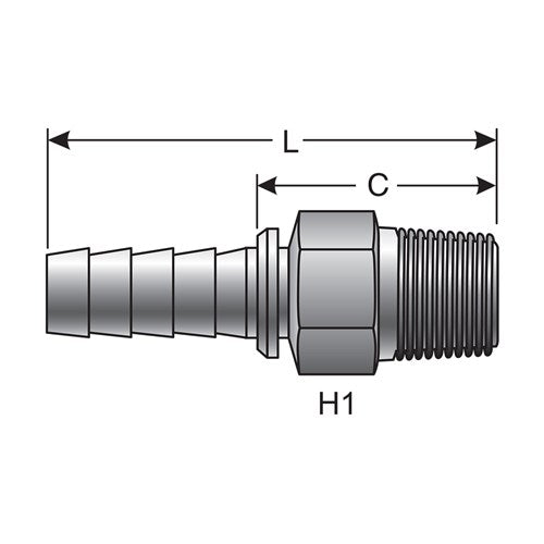 HYDRAULIC COUPLING-STAINLESS STEEL