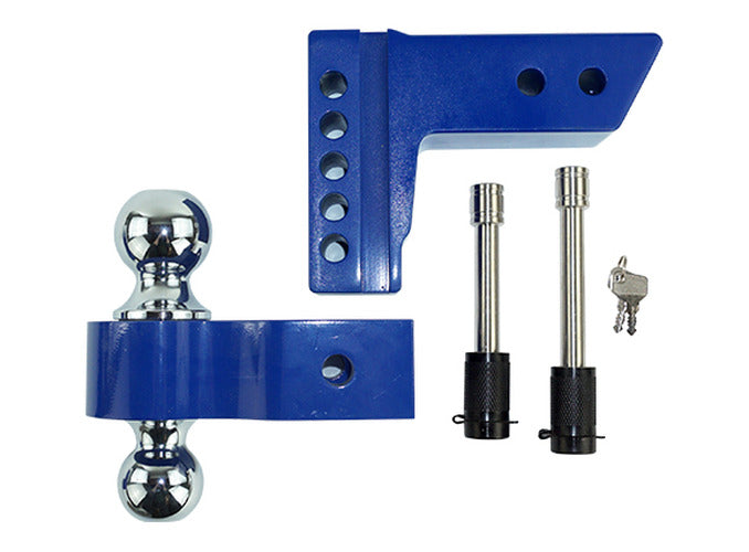 Ball Mount 2.5 Inch Shank 4 Inch Drop Blue Pacbrake