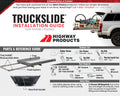 4000 POUND CAPACITY TRUCK SLIDE 49X5X74.5 FOR FULLSIZE 6.5FT BEDS