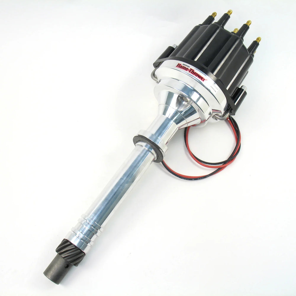 Distributor: Chevrolet small block; standard deck height; black cap