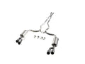 Roush 18-23 Mustang 5.0L V8 Black Tip Cat Back Exhaust Kit (Quad Tip Non-Active)