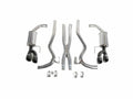 Roush 18-23 Mustang 5.0L V8 Black Tip Cat Back Exhaust Kit (Quad Tip Non-Active)