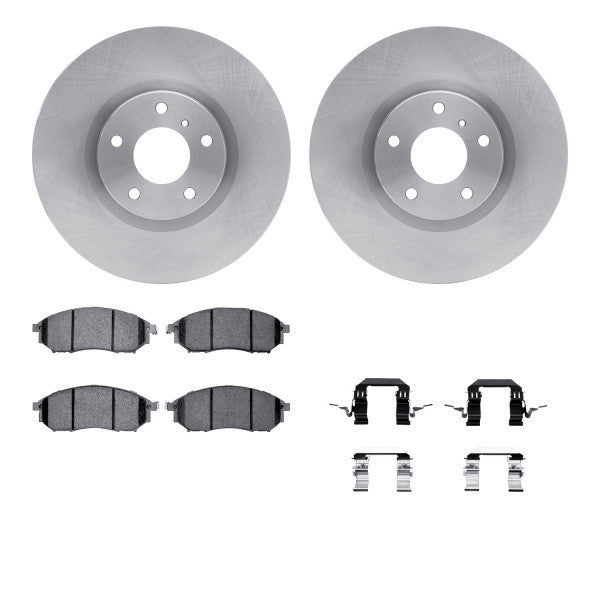 R1 Concepts Brake Rotor- Blank with Optimum Oe Pads Hdw Fits INFINITI EX35