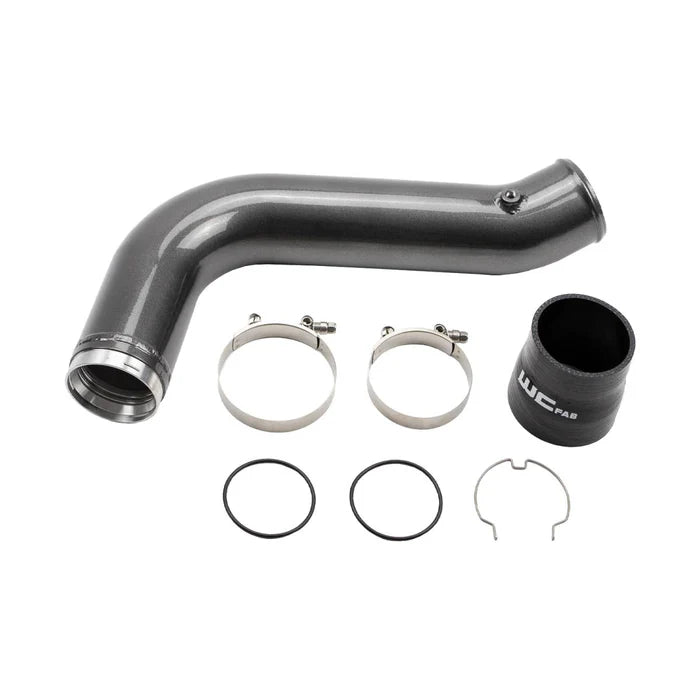2017-2019 L5P Duramax Passenger Side 3.5in Intercooler Pipe Cherry Frost