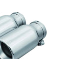 Remus Stainless Steel 90mm Straight Rolled Edge Chrome Tail Pipe Set (Quad Tips)