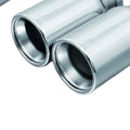 Remus Stainless Steel 90mm Straight Rolled Edge Chrome Tail Pipe Set (Quad Tips)