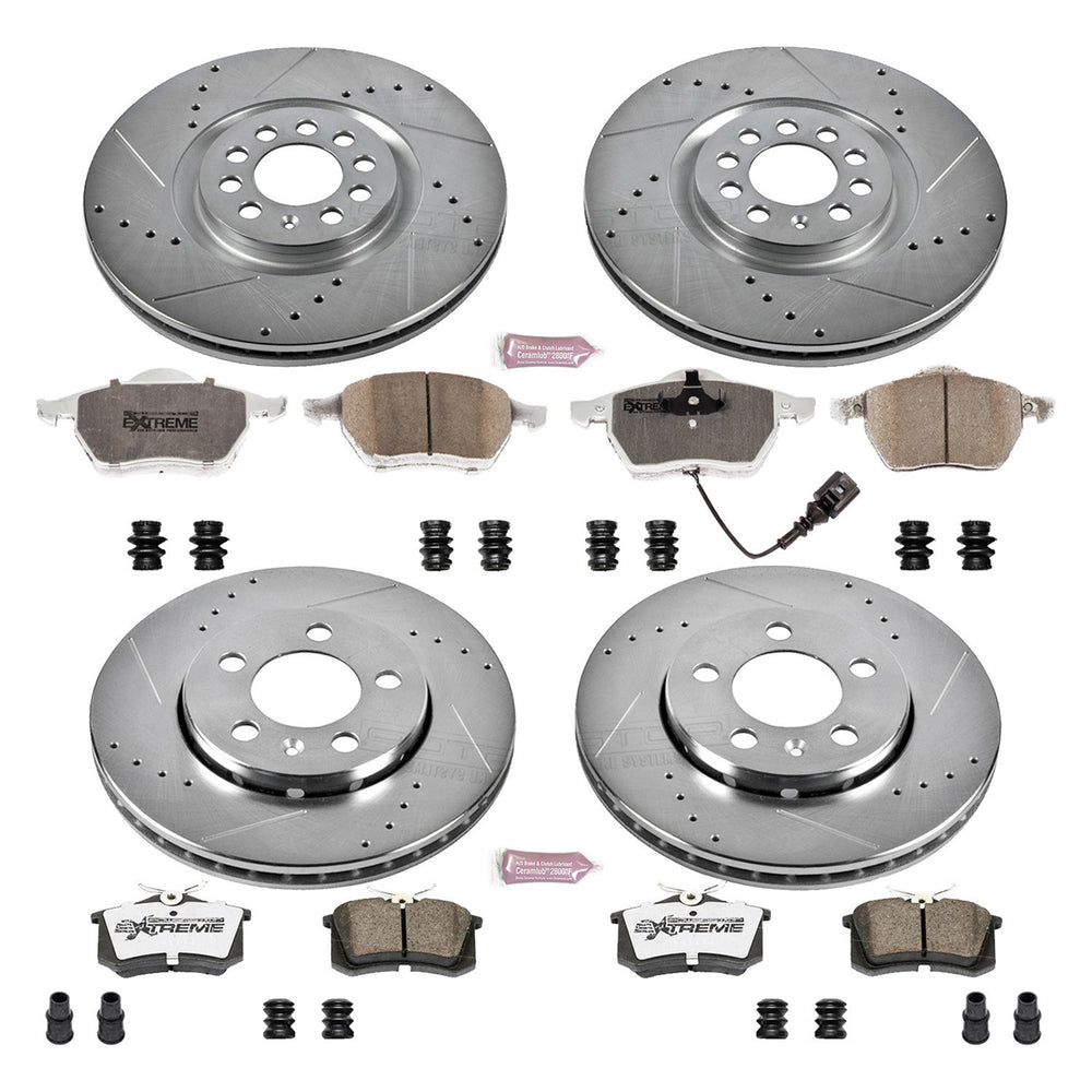Power Stop 00-06 Audi TT Quattro Front & Rear Z23 Evolution Sport Brake Kit