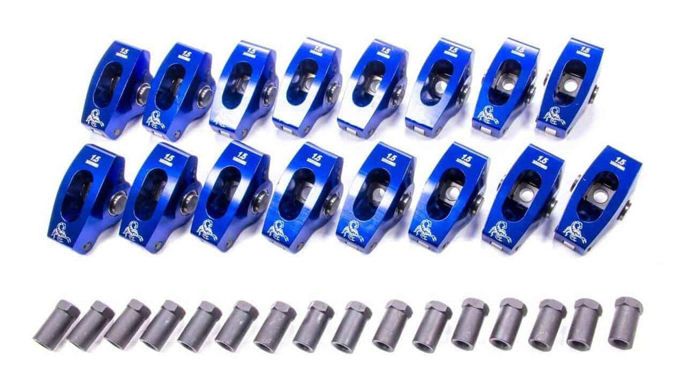 SBC Roller Rocker Arms 1.6 Ratio 3/8 Stud