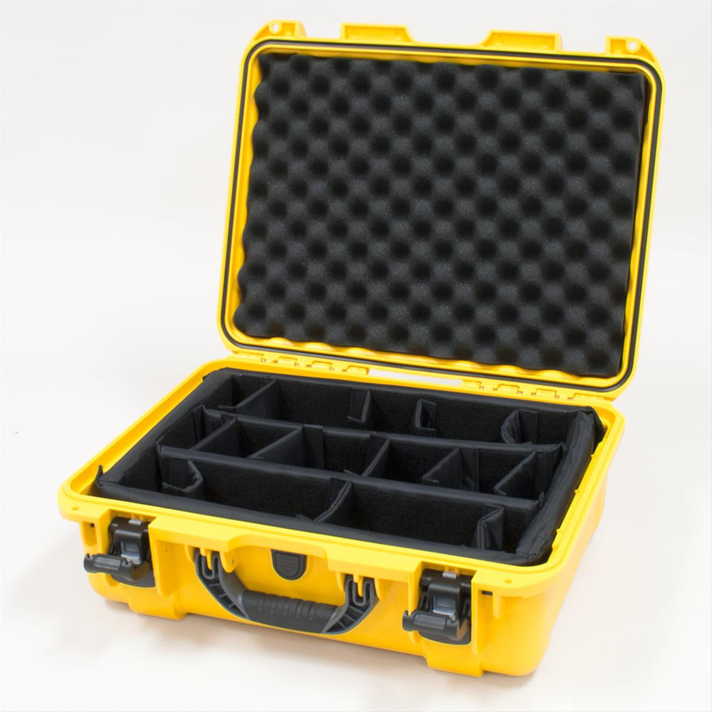 NANUK 930 WATERPROOF HARD CASE W/PADDED DIVIDERYELLOW INTERIOR: 18 X 13 X 6.9IN