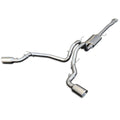 1520 FORD F150 CATBACK EXHAUST SYSTEM POLISHED TUBE W/BLACK TIPS
