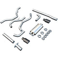 1520 FORD F150 CATBACK EXHAUST SYSTEM POLISHED TUBE W/BLACK TIPS
