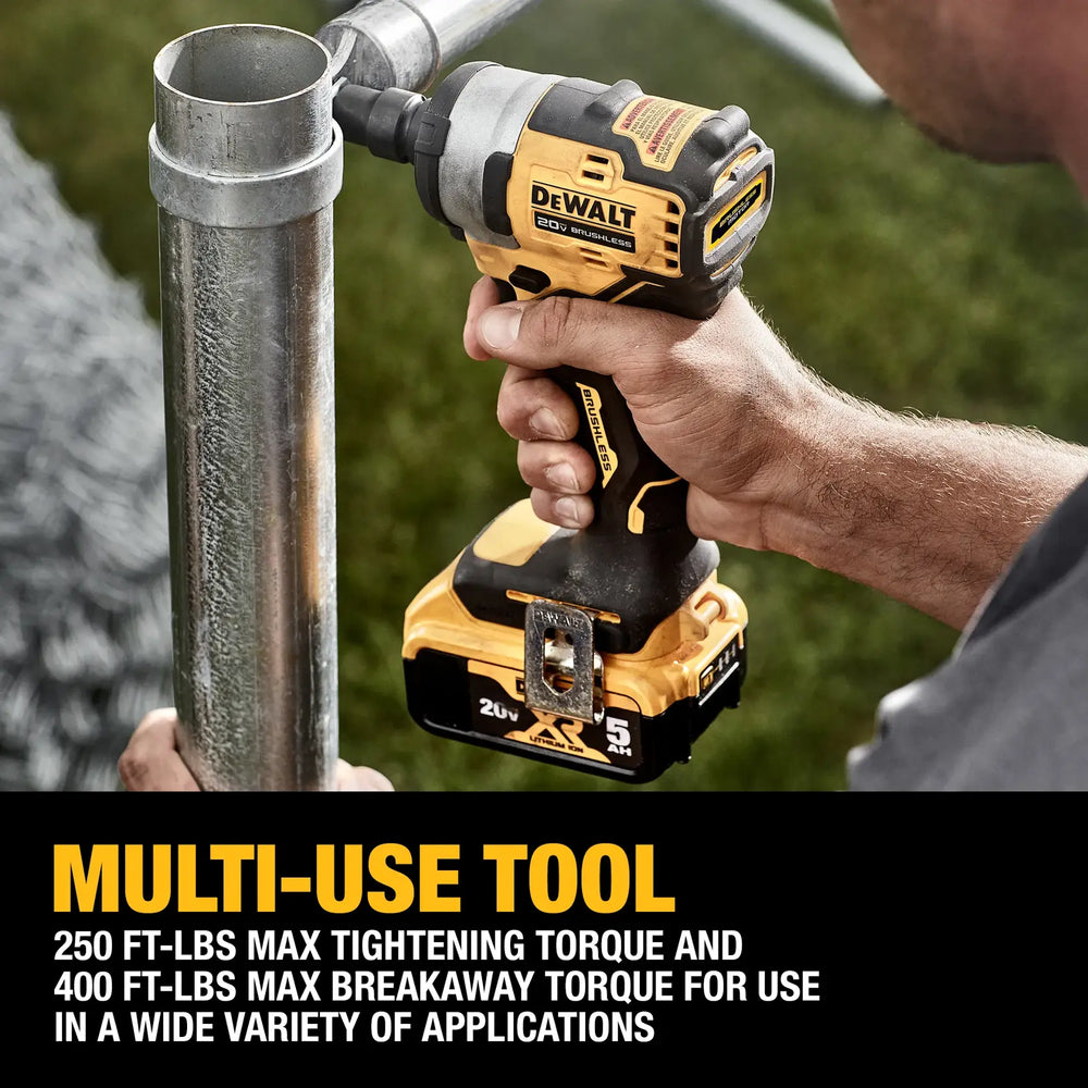 20V MAX 1/2IN CORDLESS IMPACT WRENCH W/HOG RING ANVIL KIT + BATTERY